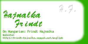 hajnalka frindt business card